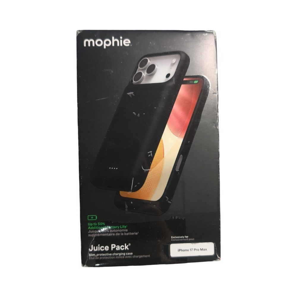 F2-U Mophie - Juice Pack‎ Apple iPhone 17 Pro Max - Black (Tested)